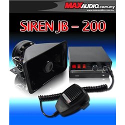 CJB-200 200W RMS 5 Tone Talking Siren Light Control Box Car PA System Horn (Rare Item!)