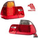 BMW E46 2 Doors 1998 - 2001 3-Series: EAGLE EYES Red & Clear M3 LED Tail Lamp [TL-026-BMW]
