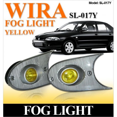 PROTON WIRA/ SATRIA/ PUTRA Front Bumper Projector Rally Yellow Fog Light/ Lamp Per Pair [SL-017Y]