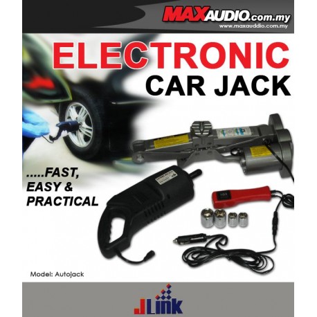 JLINK 12V DC Electronic Car Jack (3 Tons) & Wheel Nut Gun to Change Tires