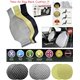 AITOP Super Comfort Leather PVC Lumba Pad Air Bag Car Seat Cushion (Black, Grey or Beige) - 1 Pair