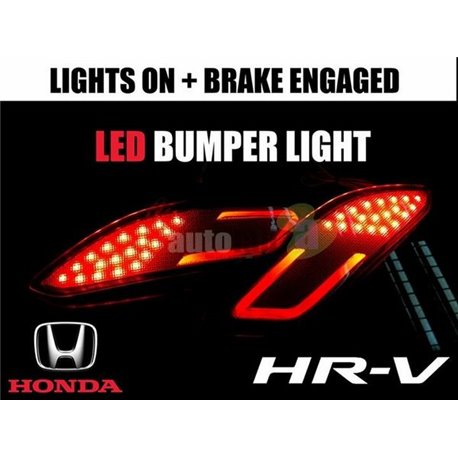 HONDA HRV, VEZEL, XRV Rear Reflector Light Bar LED Bumper Light (Red) Made in Thailand