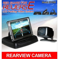 RED GUARD 3.5" Auto Flip TFT Monitor with CCD Rearview Reverse Distant Indicator Camera Parking SYstem [ET-358]