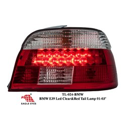 BMW E39 4D 5-Series 2001 - 2003 EAGLE EYES RED CLEAR LED Tail Lamp [TL-024-BMW]