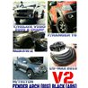 TOYOTA HILUX, ISUZU DMAX, MITSUBISHI TRITON, FORD RANGER T6, MAZDA BT-50, CHEVROLET COLORADO ABS Wheel Arch Fender Flare (V2)